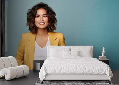 portrait of a businesswoman. latin woman. Copy Space. Wall mural