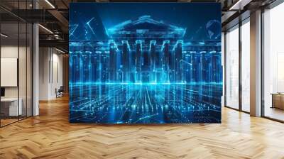 Digital Representation of Classical Architecture in Virtual Reality Wall mural