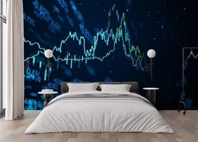 financial background Wall mural