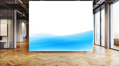 Abstract blue wave wallpaper Wall mural