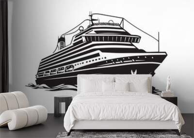 Cruise Vector Images isolated on white background Wall mural