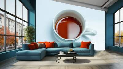 a cup of hot coffee drink Wall mural