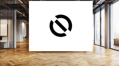 letter o logo vector Wall mural