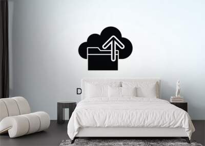 Data Backup Vector  Or Logo Sign Symbol Illustration Wall mural