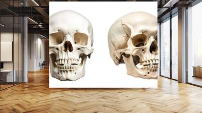 Skull, transparent background, isolated image, generative AI
 Wall mural