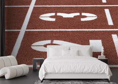 Red Running Track Wall mural