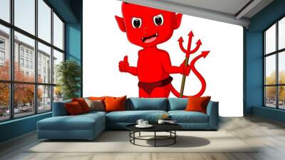  Cute red devil Wall mural