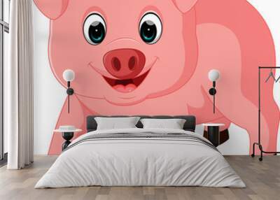 Cute pig cartoon

 Wall mural