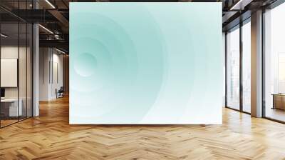 Modern Abstract Background with Round Lines Elements and Light Green Gradient Color Wall mural