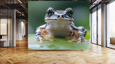 Frog. Amphibian wildlife animal. Generative AI technology.	
 Wall mural