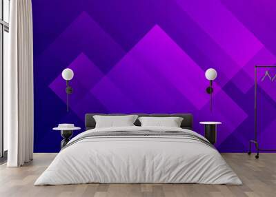 blue pink abstract background with triangles. Eps10 vector Wall mural