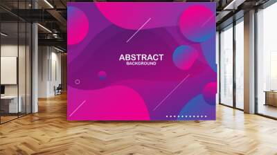 Colorful geometric background. Liquid color background design. Fluid shapes composition. Eps10 vector	 Wall mural