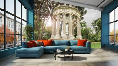 Fantasy Landscape of an ancient Roman temple. Wall mural