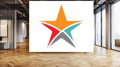 Star Logo Vector Template Wall mural