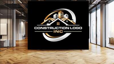 construction logo design	 Wall mural