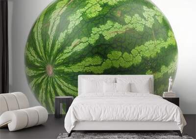 wassermelone isoliert auf weißem hintergrund Wall mural