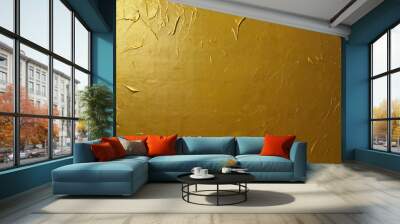 Yellow wall texture background Gold shiny.2 Wall mural