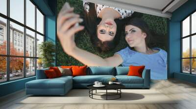 two beautiful girls Wall mural