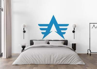 A logo fly wing template Wall mural