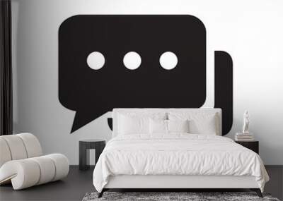 Chat icon vector isolated on background. Trendy message symbol. Pixel perfect. illustration EPS 10. - Vector. Wall mural