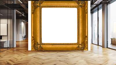 Bright gold antique frame Wall mural