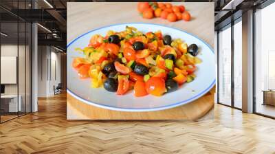 veggies in a plate Wall mural