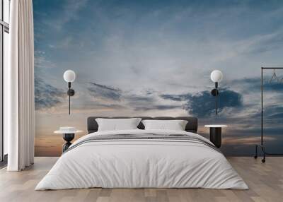 sunset in the sky Wall mural