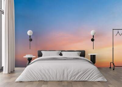 sunset over the sea background. Wall mural