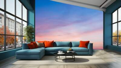 sunset sky with clouds background Wall mural