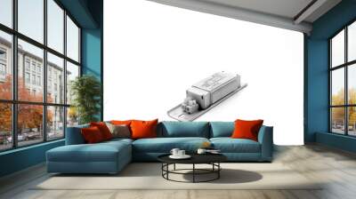 ballast on white background Wall mural