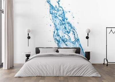 Water in glass with water splash. Wall mural