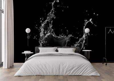 water Splash isolated. Wall mural