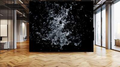 Water splash isolated. Wall mural