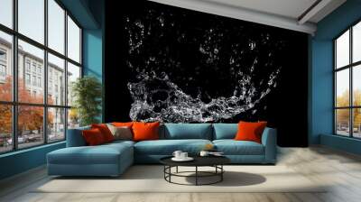 Water splash isolated Wall mural