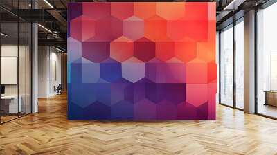 Image that combines geometric shapes with subtle gradient transitions, background image, generative AI Wall mural