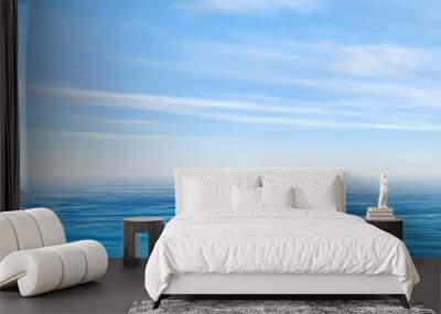 Conceptual sea or ocean water with sky banner Wall mural