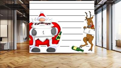 Party Christmas Cartoon, Lineup
 Wall mural