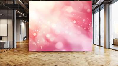 A soft pink, shiny background with a modern, abstract design. This blurred look is perfect for giving your business a stylish and unique feel. Wall mural