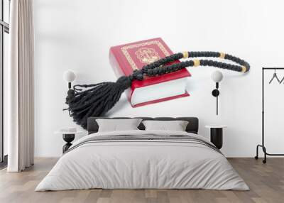 red bible and rosary Wall mural