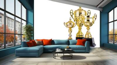 Collection award trophy with Italy style Wall mural