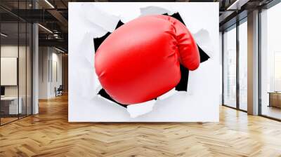 punching boxing glove Wall mural