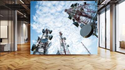 telecommunication mast tv antennas Wall mural