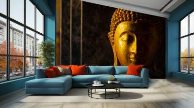 Thai buddha status Wall mural