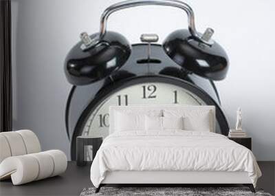 Vintage black  color alarm clock Wall mural