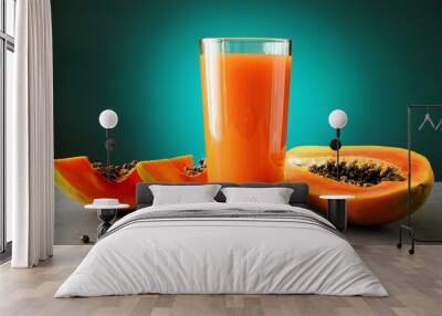 glass of orange juice Wall mural