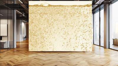 Champagne gold bubbles Wall mural