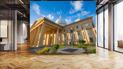 Parliament, Capitol building in Melekeok, Palau, Pacific Wall mural