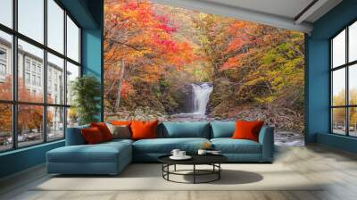 Towada Hachimantai National Park in autumn Wall mural