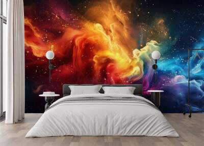 abstract colorful k wallpaper  Wall mural