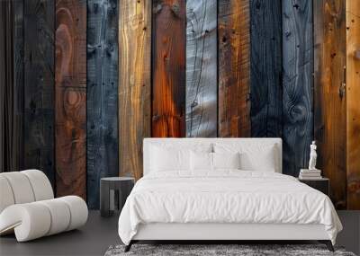 Earthy Elegance: Abstract Brown Wood Texture Background Wall mural